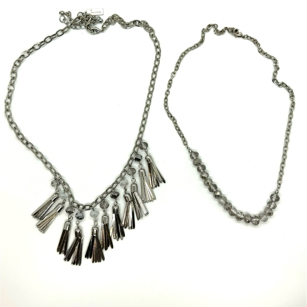 The Limited - Silver Layering Statement Necklace … - image 5